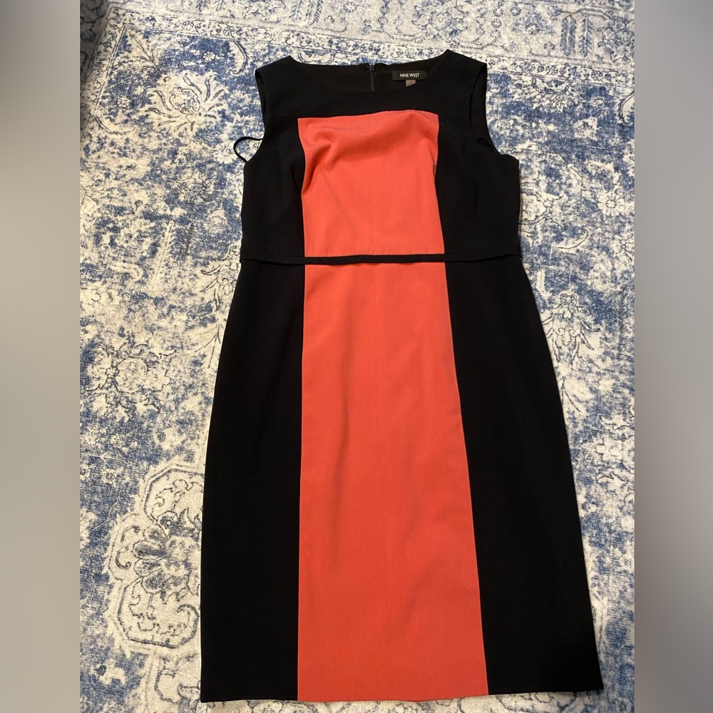Nine West Black and pink Midi Dress